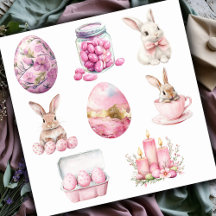 Pastellrosa Set 1 Ostern