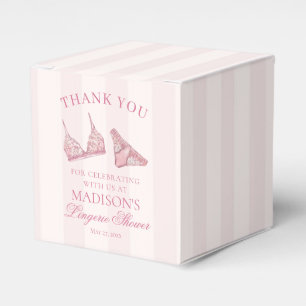 Pastellrosa Spitzenunterwäsche Braut Duschdessert Geschenkschachtel