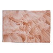 Pastellrosa Stoffe: Elegante Texturen. Kissenbezug (Rückseite)