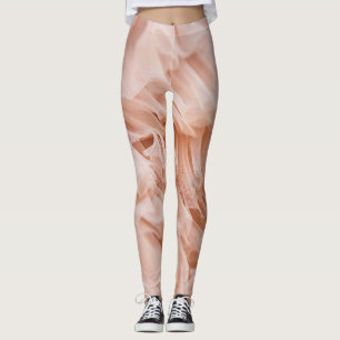 Pastellrosa Stoffe: Elegante Texturen. Leggings