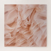 Pastellrosa Stoffe: Elegante Texturen. Puzzle (Horizontal)