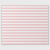 Pastellrosa Streifen Geschenkpapier (Flach)