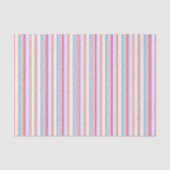 Pastellrosa Streifen Seidenpapier (Vorderseite)