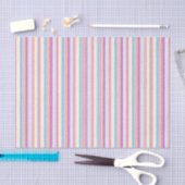 Pastellrosa Streifen Seidenpapier (Handwerk)