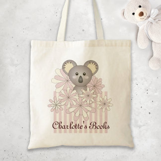 Pastellrosa süßer Babykoalabär Kindername Tragetasche