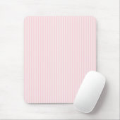 Pastellrosa-Süßigkeits-Streifen Mousepad (Mit Mouse)