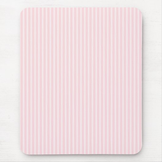 Pastellrosa-Süßigkeits-Streifen Mousepad (Vorne)