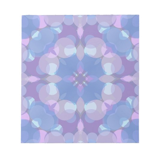 Pastellrosa und Blau #2 Notizblock (Vorderseite)