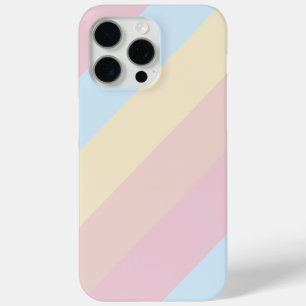 Pastellrosa und blaue Diagonalstreifen Case-Mate iPhone Hülle