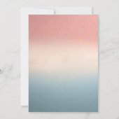 Pastellrosa und blaue Sneaker-Geschlechtsübersicht Einladung (Rückseite)