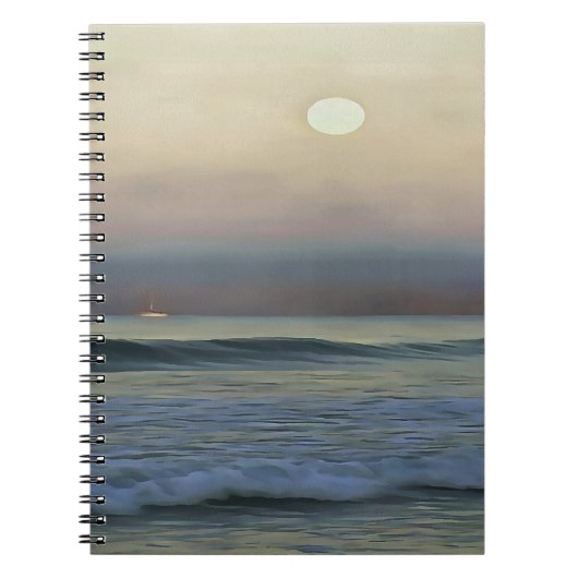 Pastellrosa und Blauer Dalyan Beach Sunset Notizblock (Vorderseite)