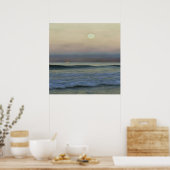 Pastellrosa und Blauer Dalyan Beach Sunset Poster (Küche)