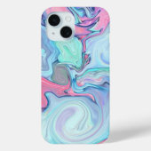 Pastellrosa und Blauer Swirl | Abstrakt Case-Mate iPhone Hülle (Rückseite)