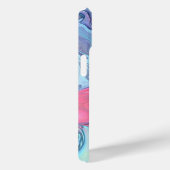 Pastellrosa und Blauer Swirl | Abstrakt Case-Mate iPhone Hülle (Rückseite / Rechts)