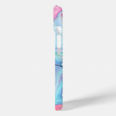 Pastellrosa und Blauer Swirl | Abstrakt Case-Mate iPhone Hülle (Rückseite / Links)
