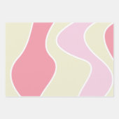 Pastellrosa und blaues Umhüllungspapier Geschenkpapier Set (Vorderseite 2)