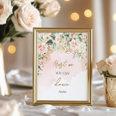 Pastellrosa und Gold Vertrauen Sie mir, dass Sie t Poster