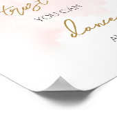 Pastellrosa und Gold Vertrauen Sie mir, dass Sie t Poster (Ecke)