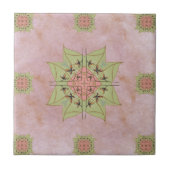 Pastellrosa und grüne Fliesen (Vorderseite)