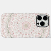 Pastellrosa und grünes Mandala-Muster Case-Mate iPhone Hülle (Rückseite (Horizontal))