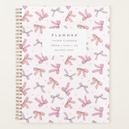 Pastellrosa und Lila-Bogen Coquette-Planer Planer