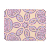 Pastellrosa und Lila Kaleidoskopmuster Magnet (Horizontal)