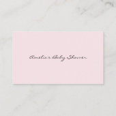 Pastellrosa und Lila Peonies Blumenzehen Platzkarte (Rückseite)