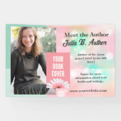 Pastellrosa und Minze benutzerdefinierte Autor-Buc Banner (Horizontal)