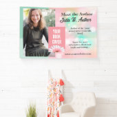 Pastellrosa und Minze benutzerdefinierte Autor-Buc Banner (InSitu)