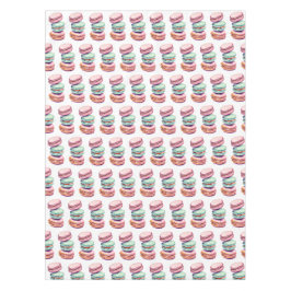 Pastellrosa- und Minzgrün-Macaron-Cookies Tischdecke