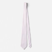 Pastellrosa und Rose Quartz Rosa Gingham-Muster Krawatte (Vorderseite)