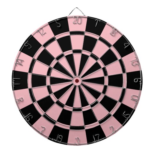 Pastellrosa und Schwarzes Dartscheibe (vorne)