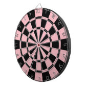 Pastellrosa und Schwarzes Dartscheibe (Vorderseite rechts)