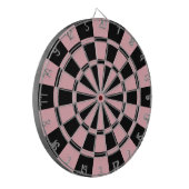 Pastellrosa und Schwarzes Dartscheibe (Vorderseite Links)