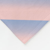 Pastellrosa und Sky Blue Ober gestreift Fleecedecke (Ecke)