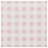 Pastellrosa und weiß kariert Gingham Stoff (Muster)