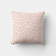 Pastellrosa- und Weiß-Liniendesign