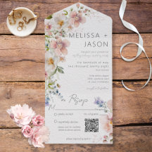 Pastellrosa und Weiße Blüten Moderner QR-Code
