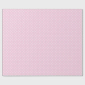 Pastellrosa und weißer Polka-Dot Geschenkpapier (Flach)