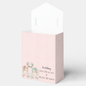 Pastellrosa und Weißes Pferd Hochzeit Geschenkschachtel (Geöffnet)