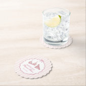 Pastellrosa Unterwäsche Dusche Spitze Junggesellin Untersetzer (Vor Ort)
