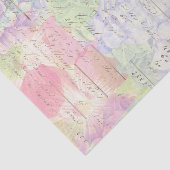 Pastellrosa Vintag verblasste Decoupage Floral Seidenpapier (Ausschnitt)