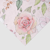Pastellrosa Vintage Rose Seidenpapier (Detail)
