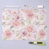 Pastellrosa Vintage Rose Seidenpapier (Handwerk)