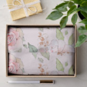 Pastellrosa Vintage Rose Seidenpapier (Geschenk)
