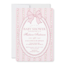 Pastellrosa Vintage-verschwenderische florale Baby