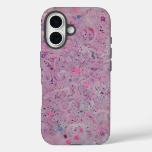 Pastellrosa Wasserfarben-Abstrakt iPhone 16 Hülle