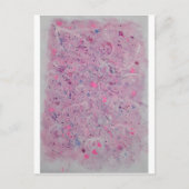 Pastellrosa Wasserfarben-Abstrakt Postkarte (Vorderseite)