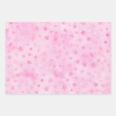 Pastellrosa Wasserfarben Leopard Streifen Stangen  Geschenkpapier Set (Vorderseite 3)