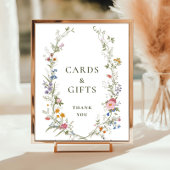 Pastellrosa Wildblume Karten und Geschenke Poster